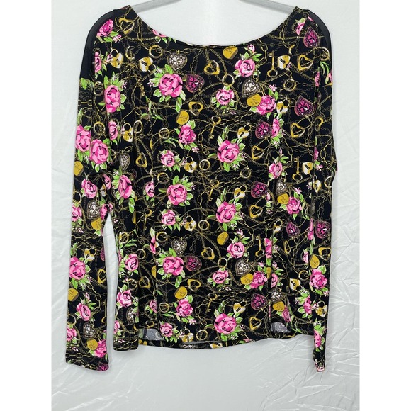 Betsey Johnson Secret Gardan Floral Top Size XL - Picture 4 of 4